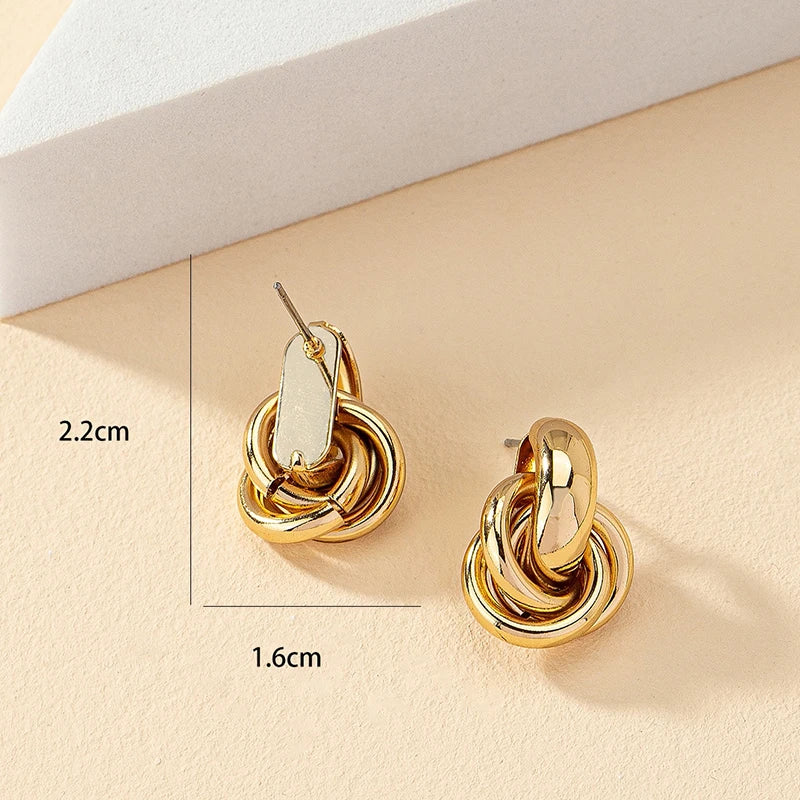 Shiny Plating Trendy Earring Stud - Durable Brilliance