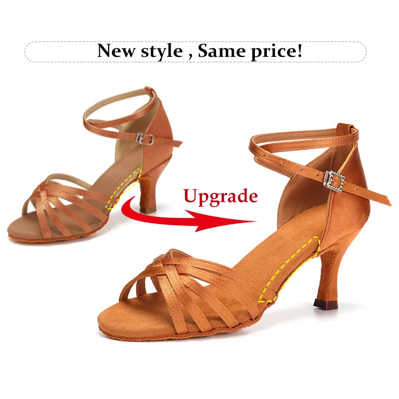Satin Latin Dance Heels