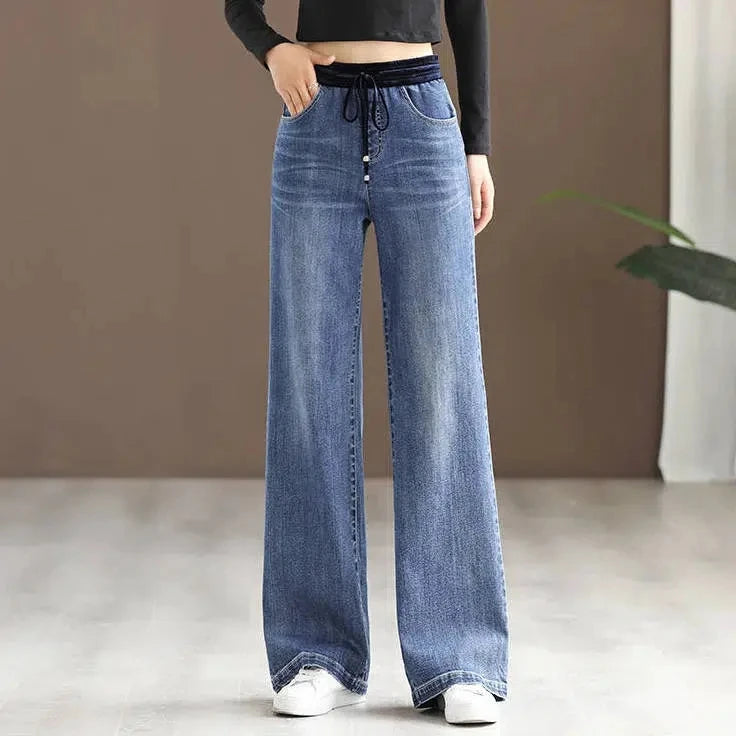 Adjustable Waist Baggy Jeans