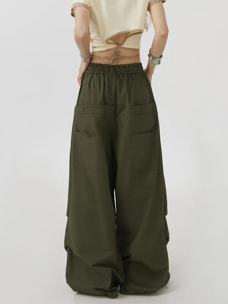 Streetwear Cargo Pants - High Waist Urban Fashion
