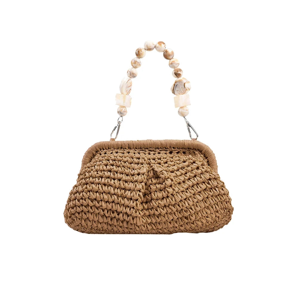 Woven Straw Shoulder Bag