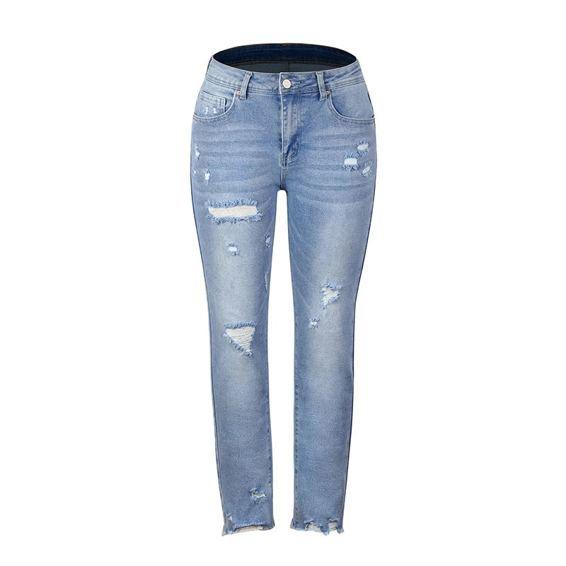 Casual Denim Blue Jeans - Quality Cotton Comfort Durability