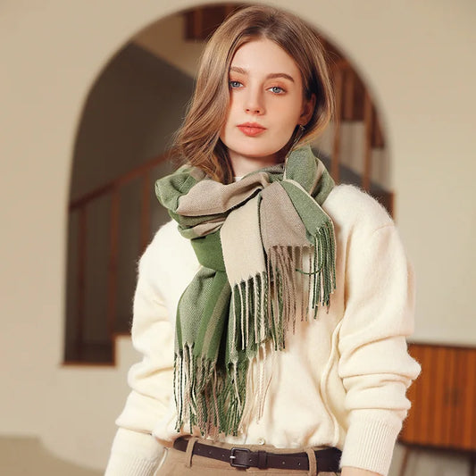 Lightweight Casual Plaid Scarf