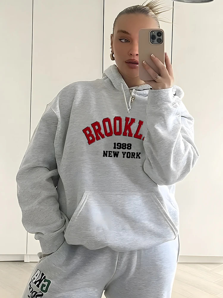 Y2K Letter Print Hoodie