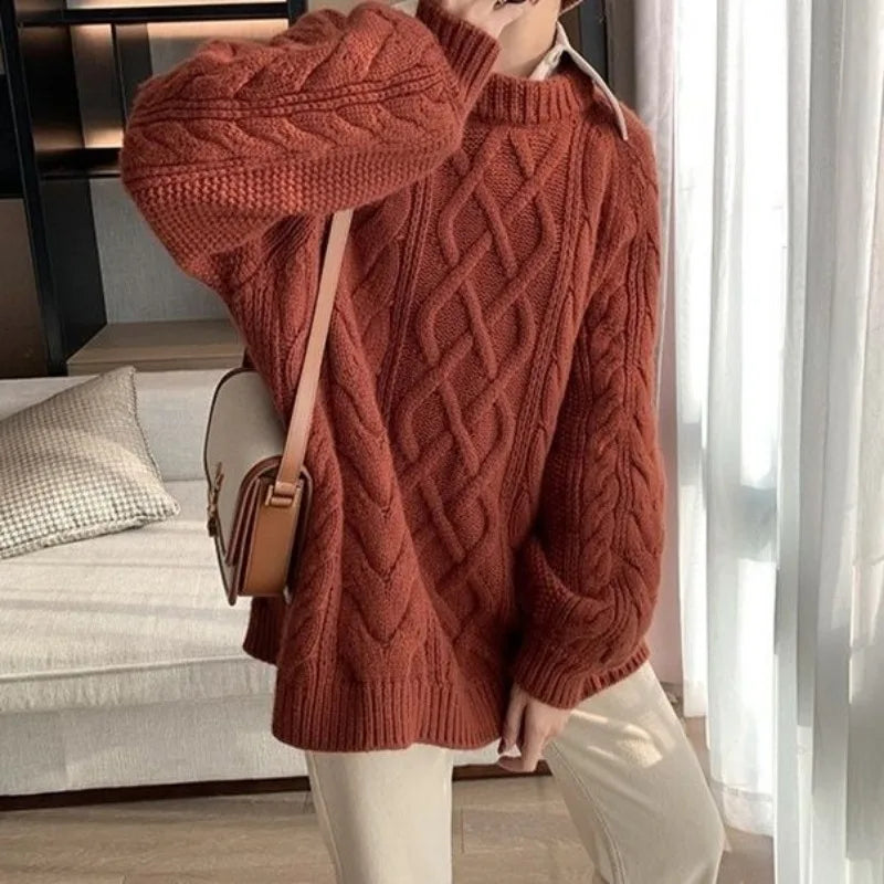 Vintage Twist Knit Sweater
