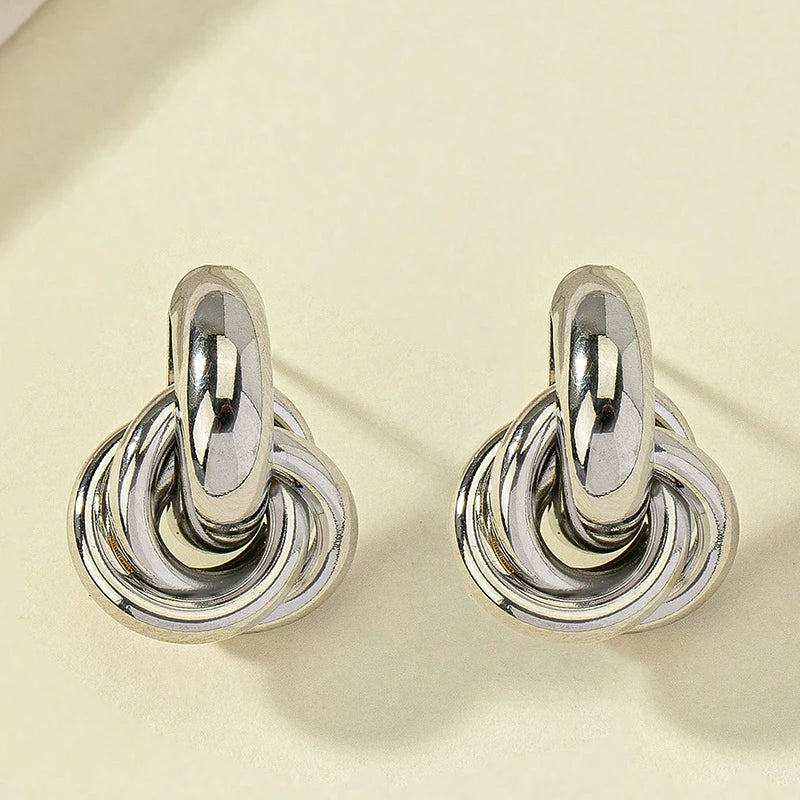 Shiny Plating Trendy Earring Stud - Durable Brilliance