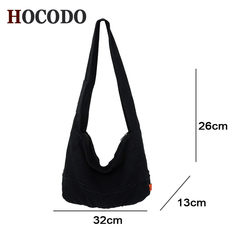 Large Canvas Messenger Bag