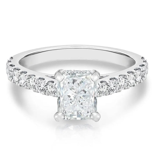 Sterling Silver Moissanite Ring
